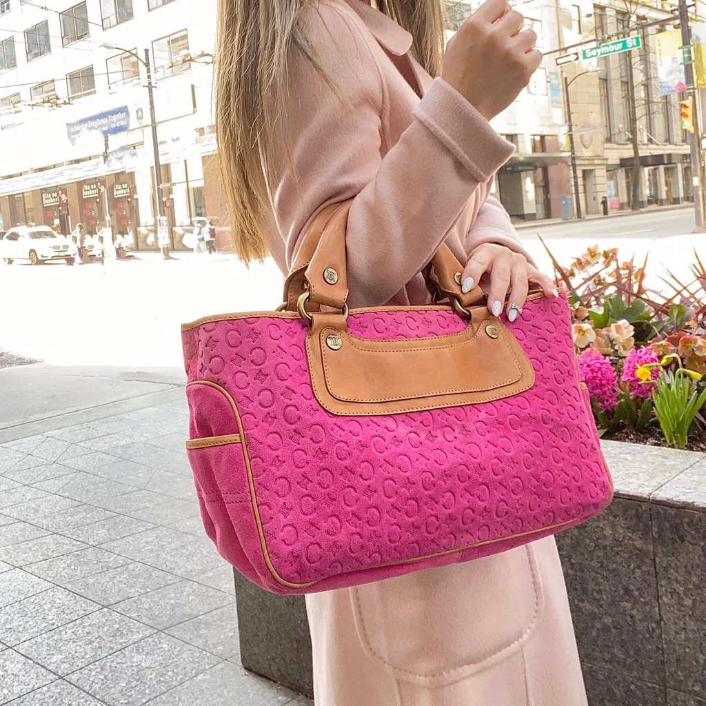 Celine Pink Logo Tote